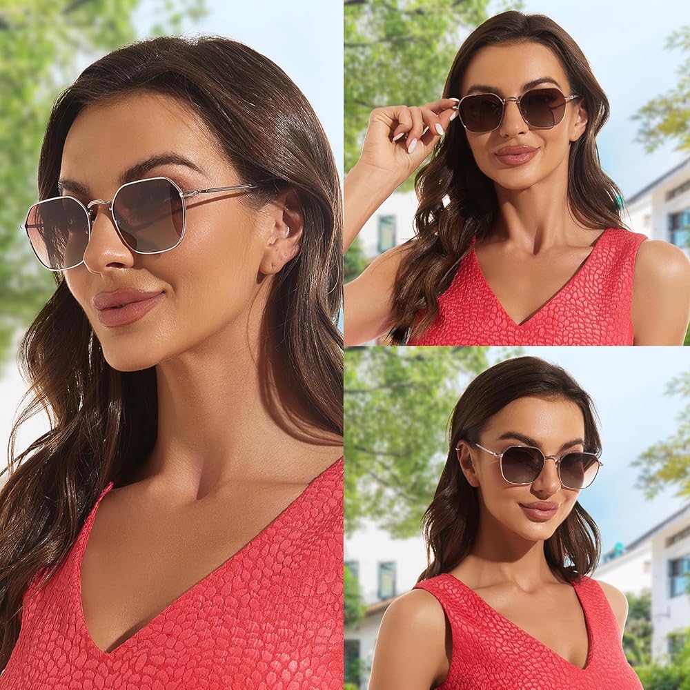 VIVIENFANG Polarized Sunglasses for Women Men, Trendy 2024